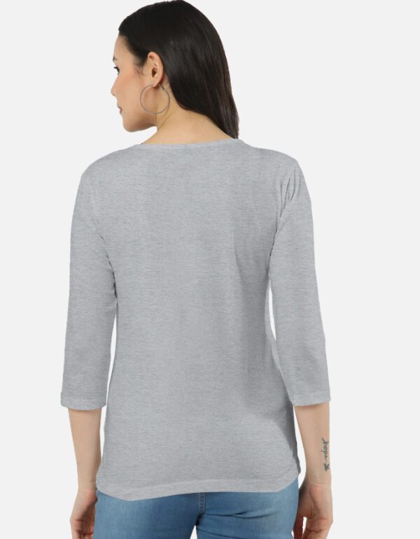 "Women’s Long Sleeve Cotton Tee – Soft & Comfortable" - Image 3