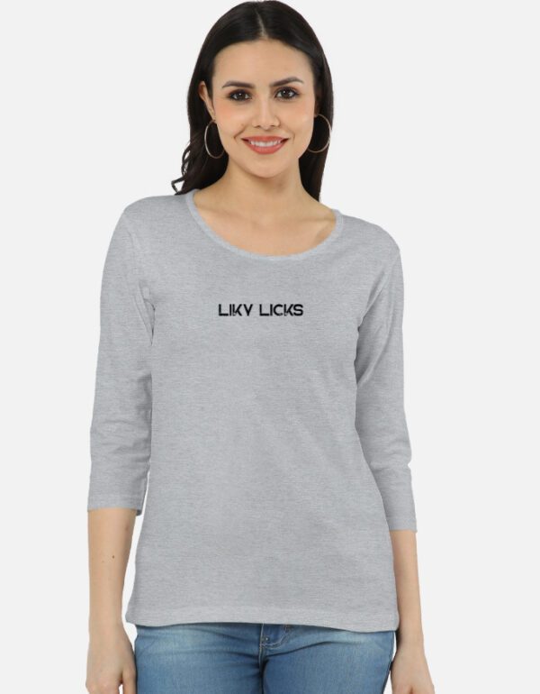 "Women’s Long Sleeve Cotton Tee – Soft & Comfortable" - Image 2