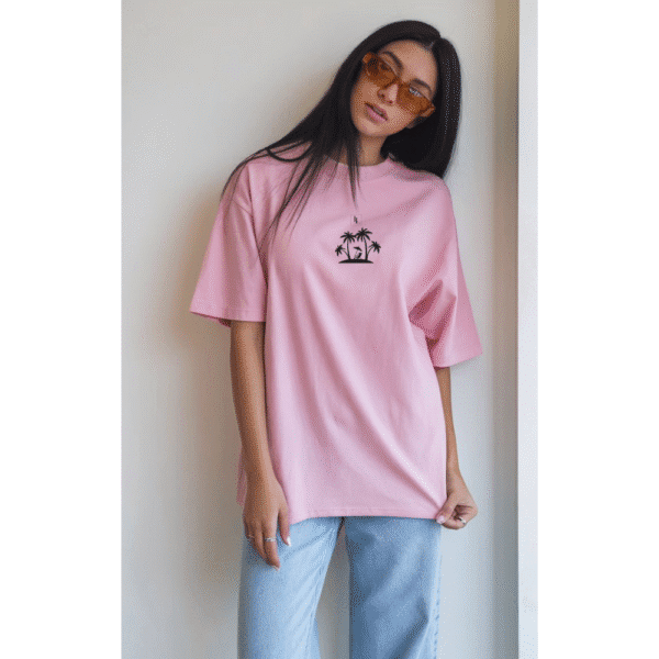 Oversized Standard T-Shirt (Baby Pink) - Image 4