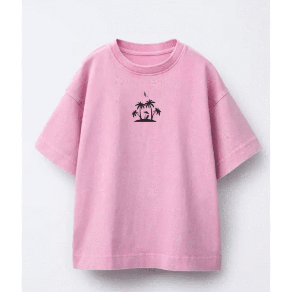 Oversized Standard T-Shirt (Baby Pink) - Image 3