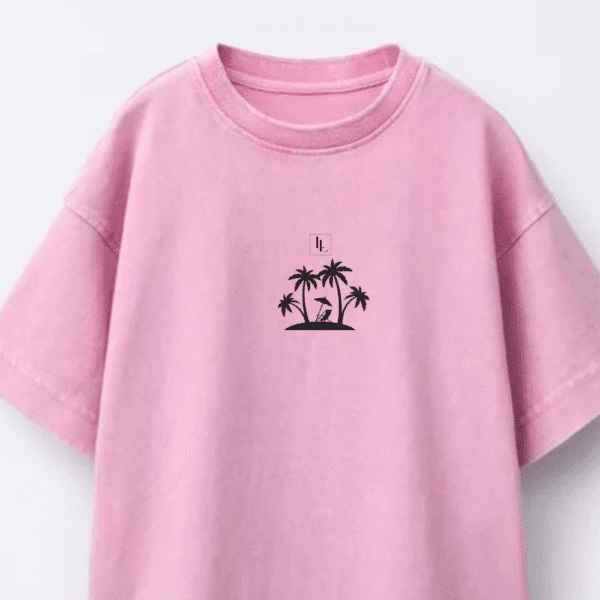 Oversized Standard T-Shirt (Baby Pink) - Image 2