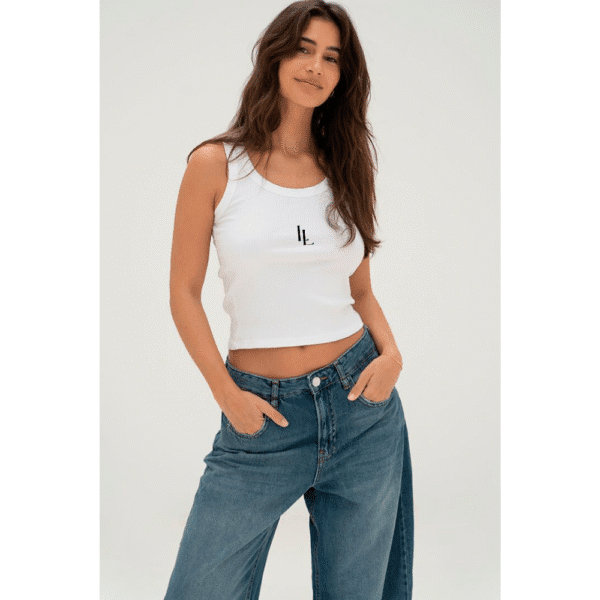 "Women’s Pure Cotton Crop Tank – Soft & Stylish" - Image 2