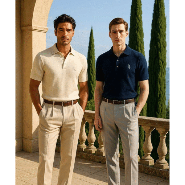 Men's Polo luxe T-shirt - Image 4