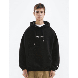 black hoodie
