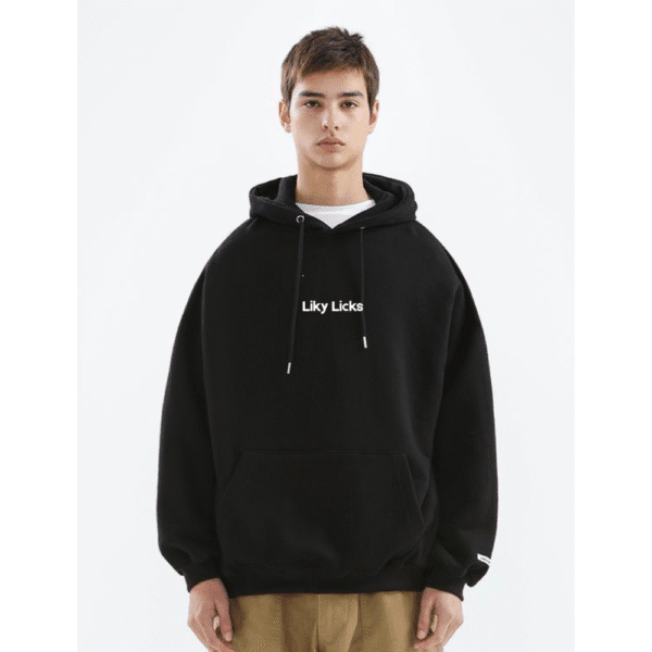black hoodie